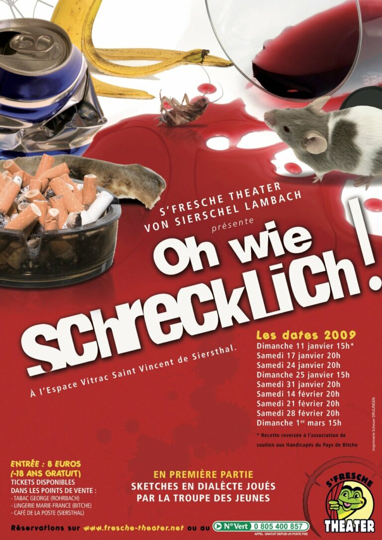 Affiche Oh wie schrecklich !