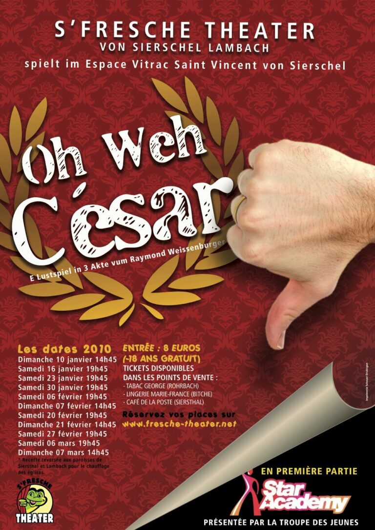 Affiche Oh weh César