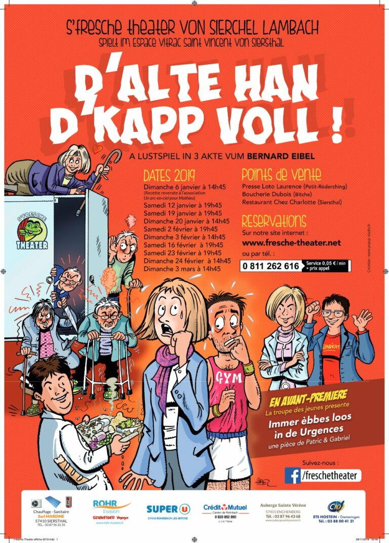 Affiche D'Alte hàn d'Kapp voll !