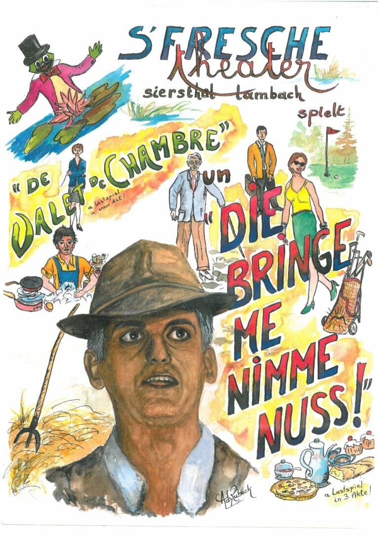 Affiche De Valet de Chambre un Die bringe me nimme nuss !
